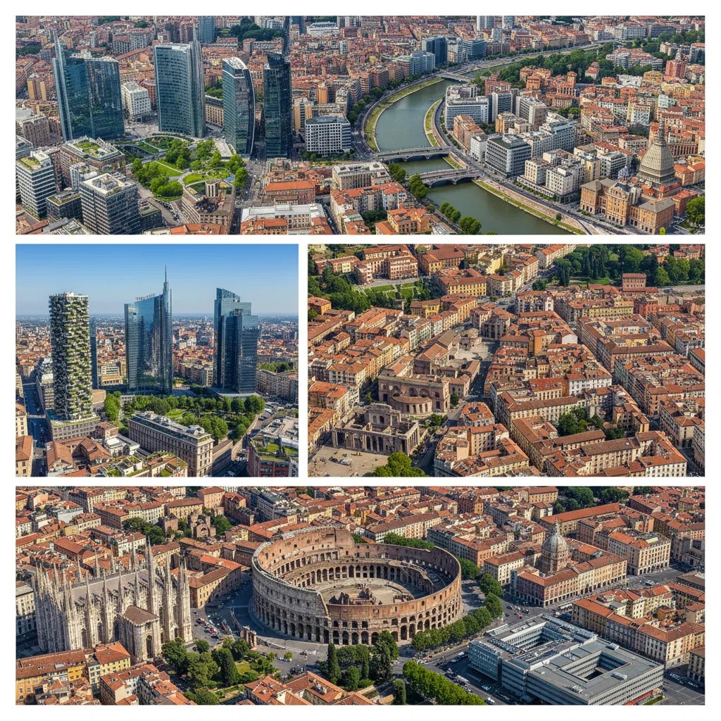 Villes pour travailler en Italie - Milan, Rome, Turin